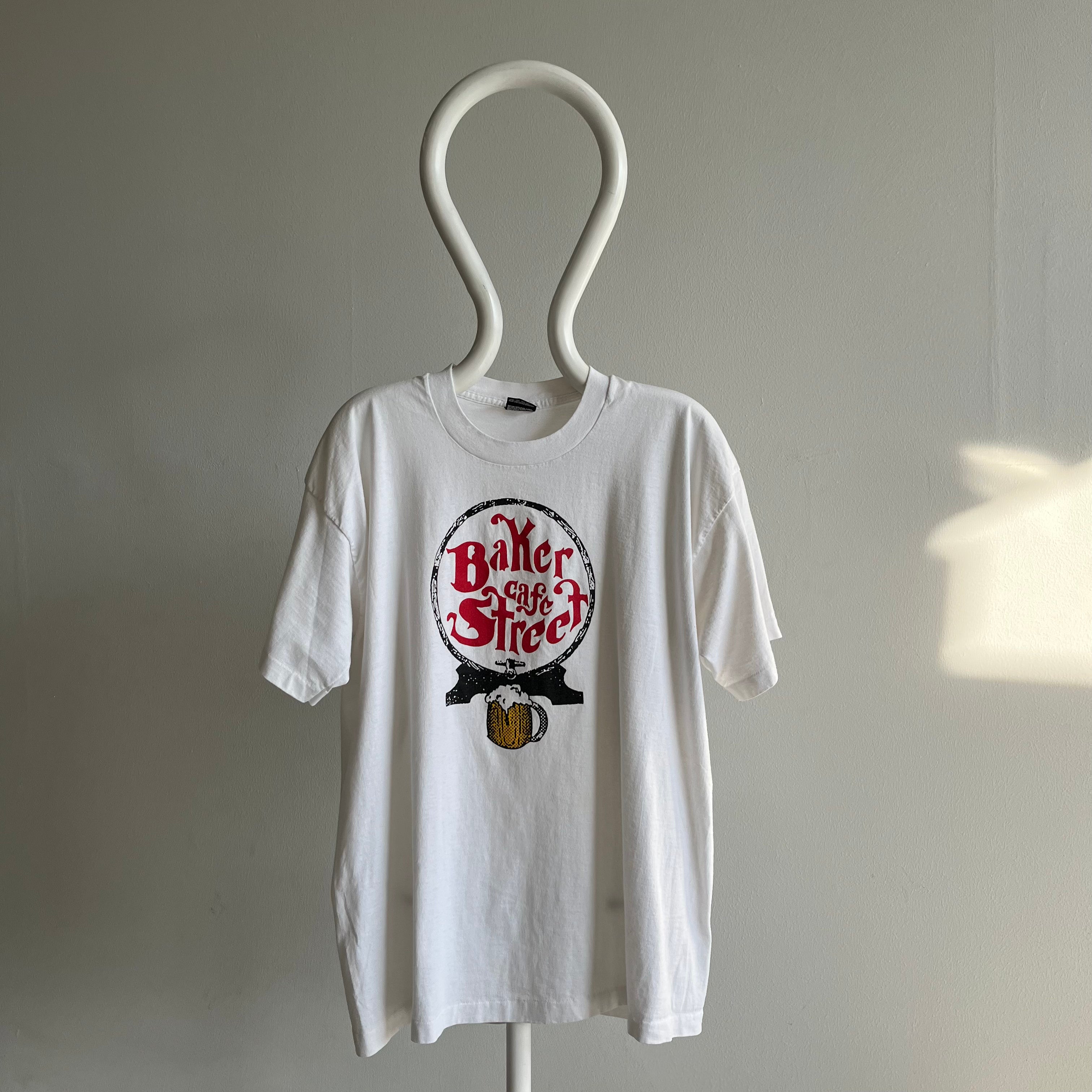 T-shirt Baker Street Cafe des années 1980