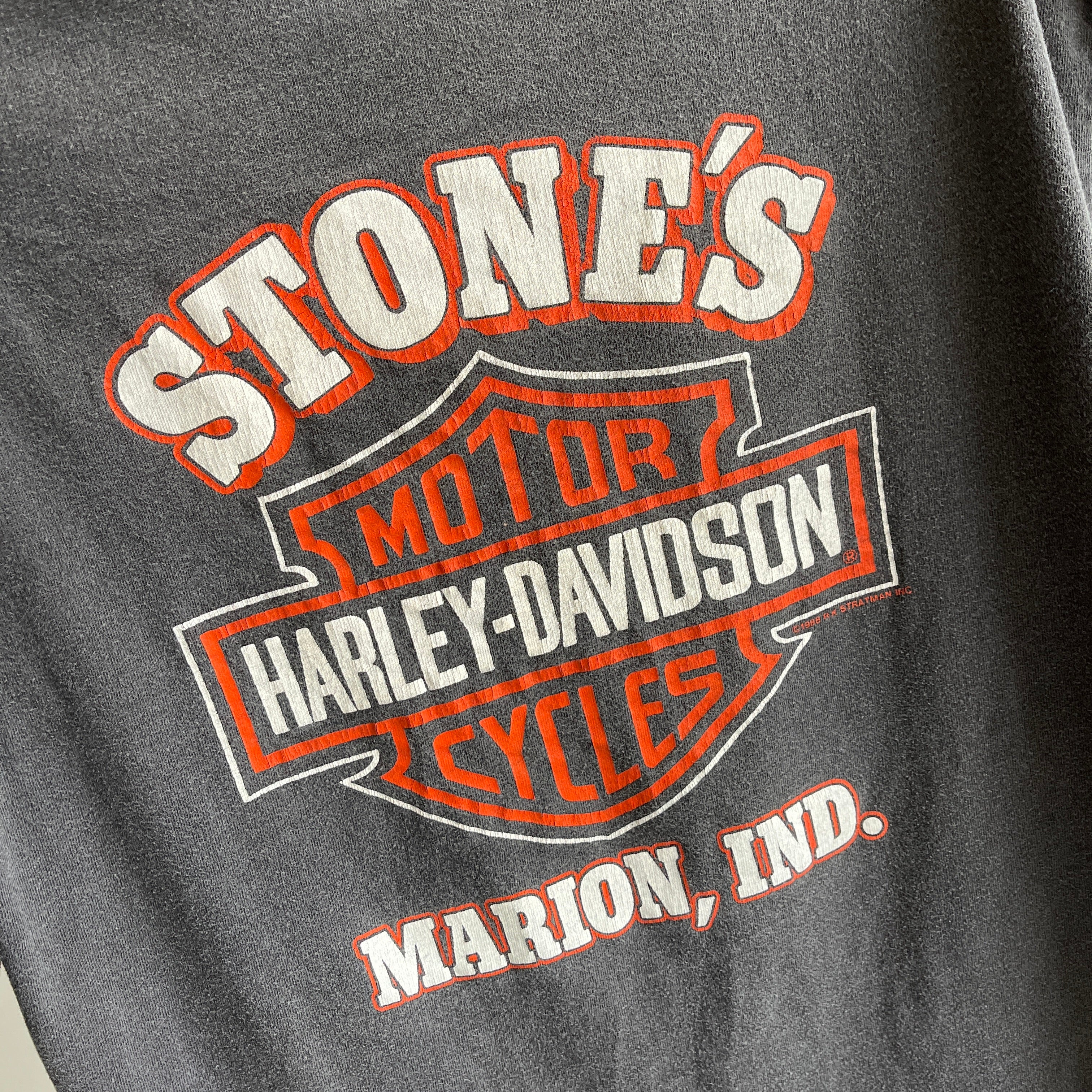T-shirt Harley Davidson des années 1980