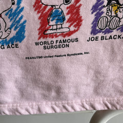 1980s Snoopy Mock Neck 100% Cotton 3/4 Sleeve Gem