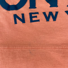 T-shirt à manches longues en coton surdimensionné Montauk New York des années 1990 - WOW