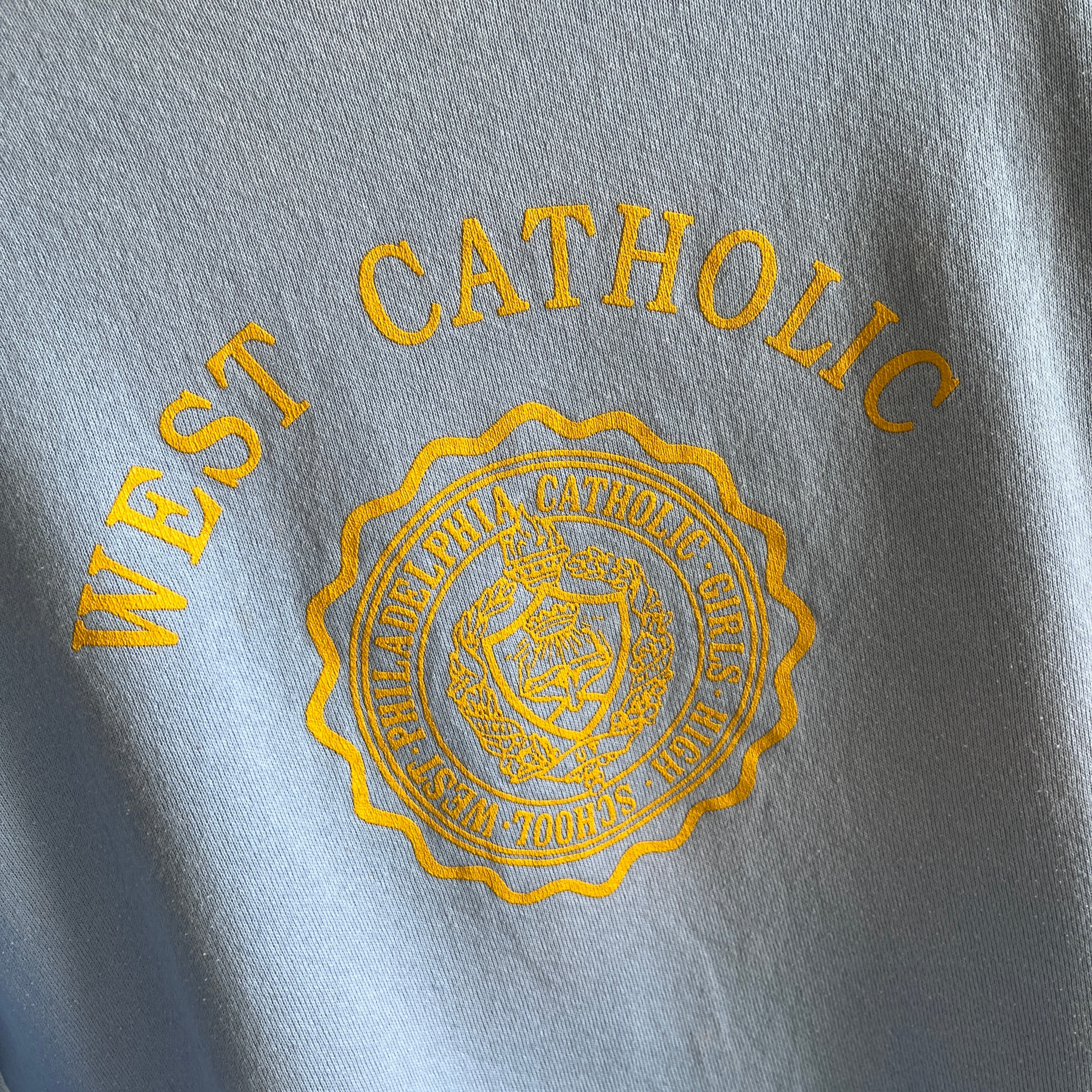 1980s West Catholic Girls High School Sweatshirt