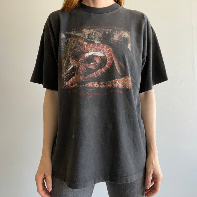 1990s Rattlesnake Texas T-Shirt