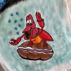 1989 Little Mermaid Sebastian Airbrush T-shirt sur un écran étoiles