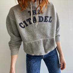 1960/70s The Citadel Paint Stained Perfectly Beat Up Extra Wonderful Gauge Pullover Hoodie