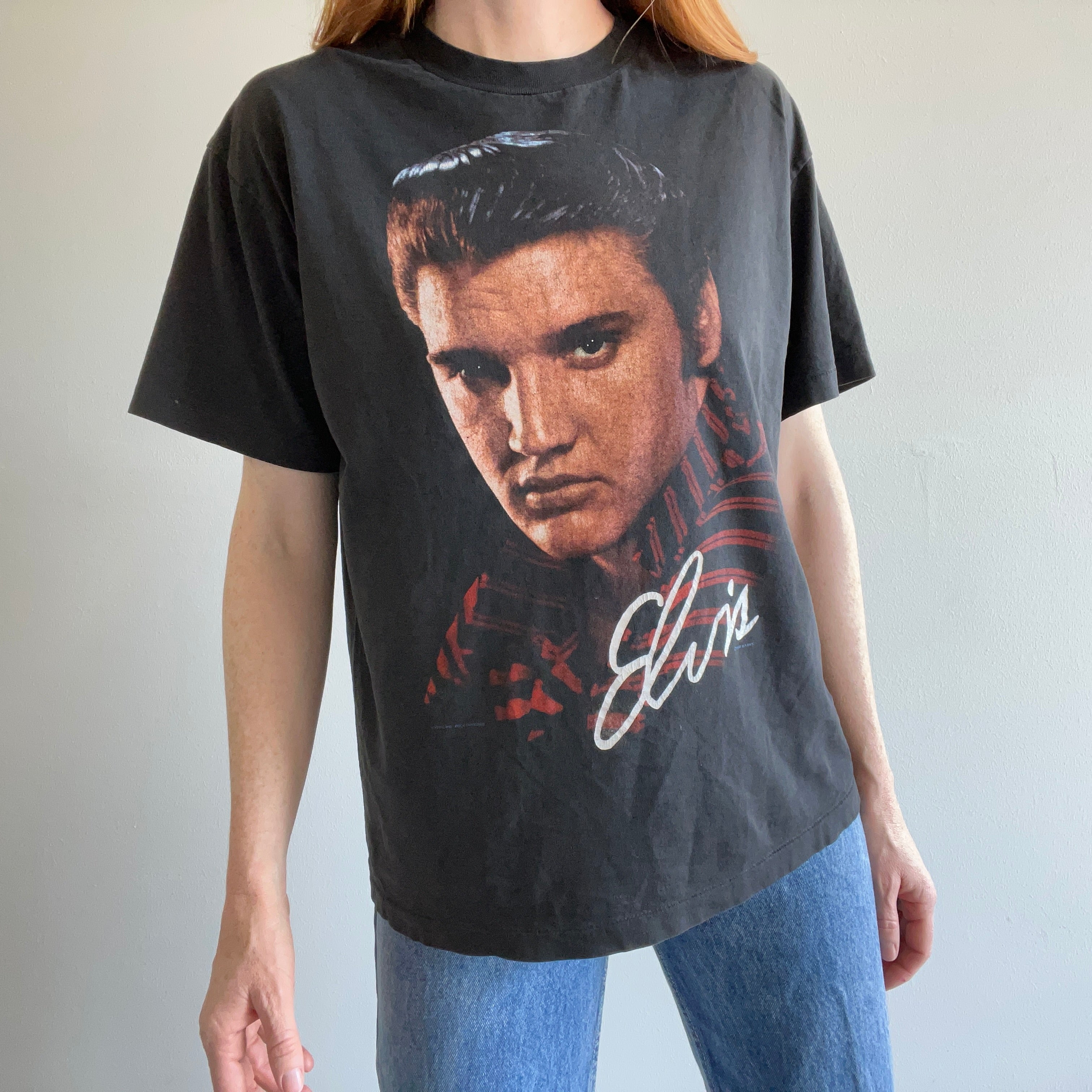 T-shirt tête géante d'Elvis 1990