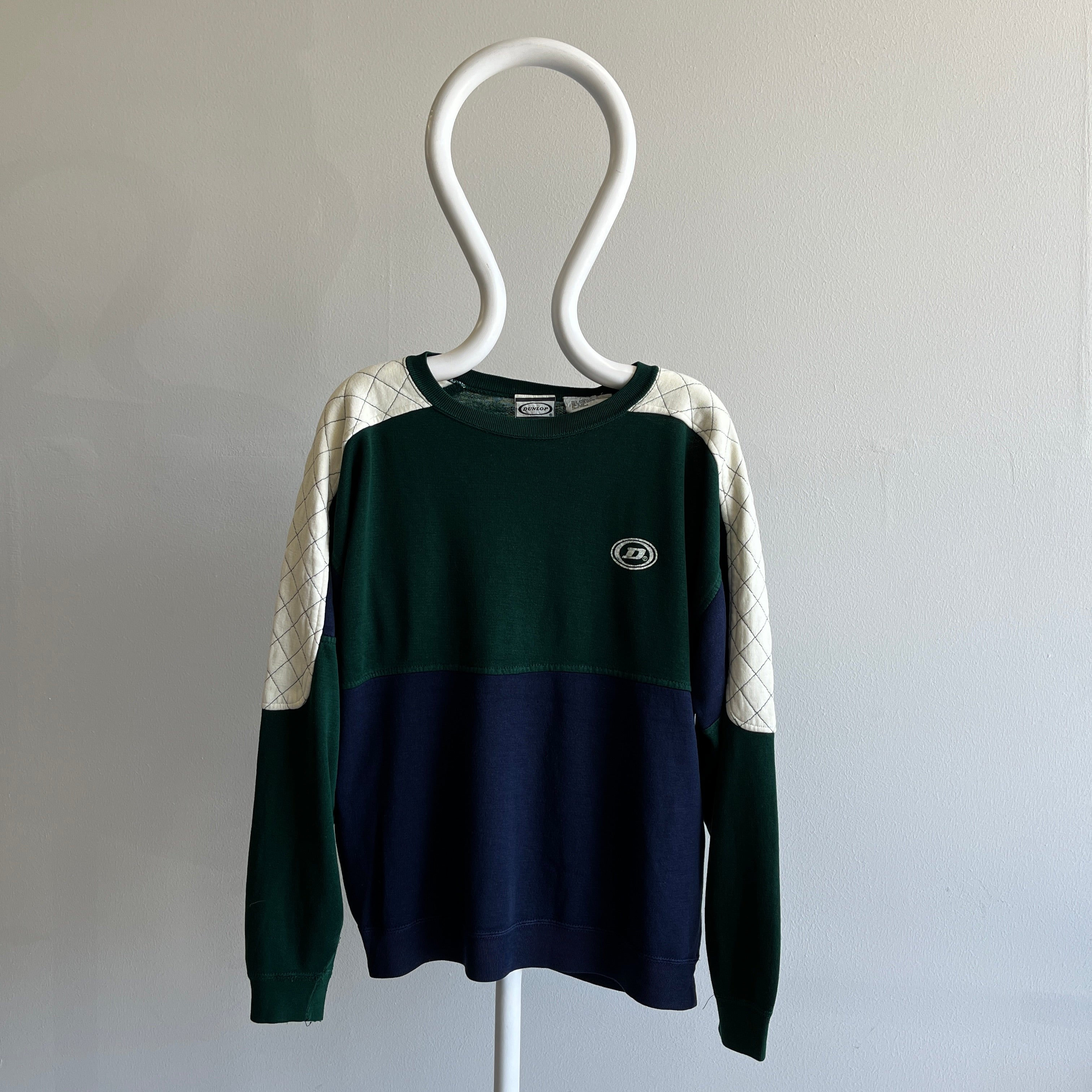 1990s Dunlop Color Block Sweatshirt