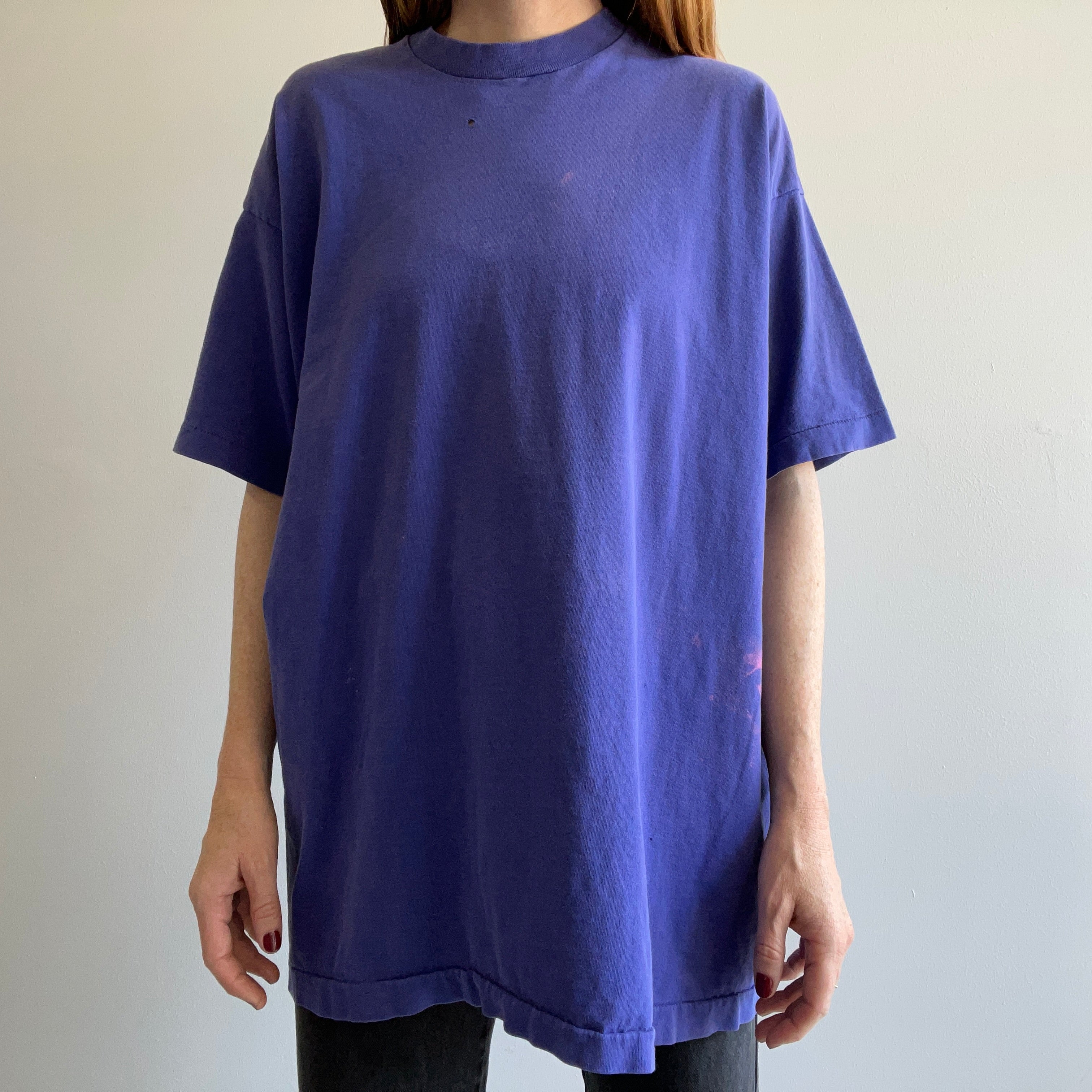 1980s XXL Blank Purple T-Shirt by FOTL