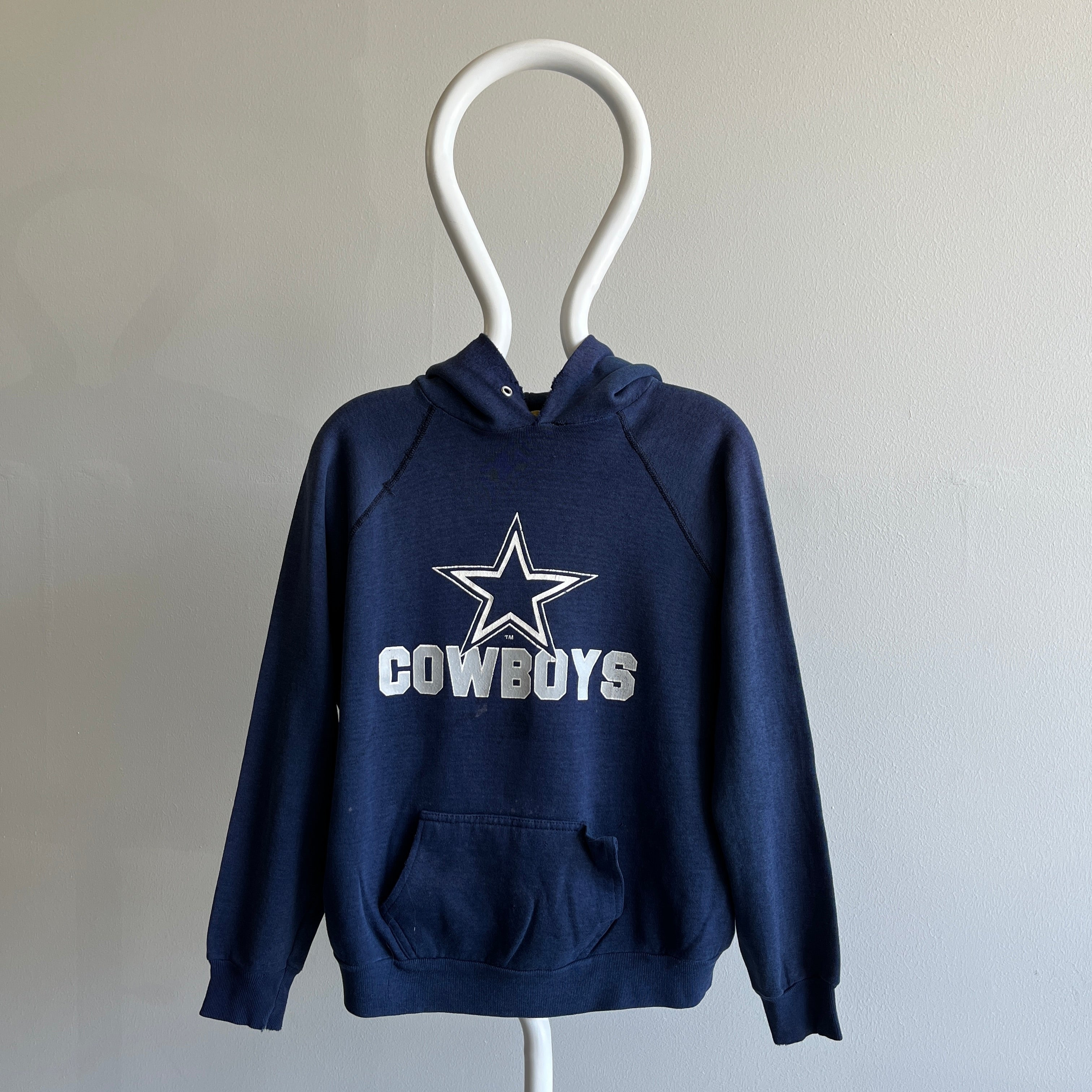 1980s Beat Up Dallas Cowboys Pull Over Hoodie