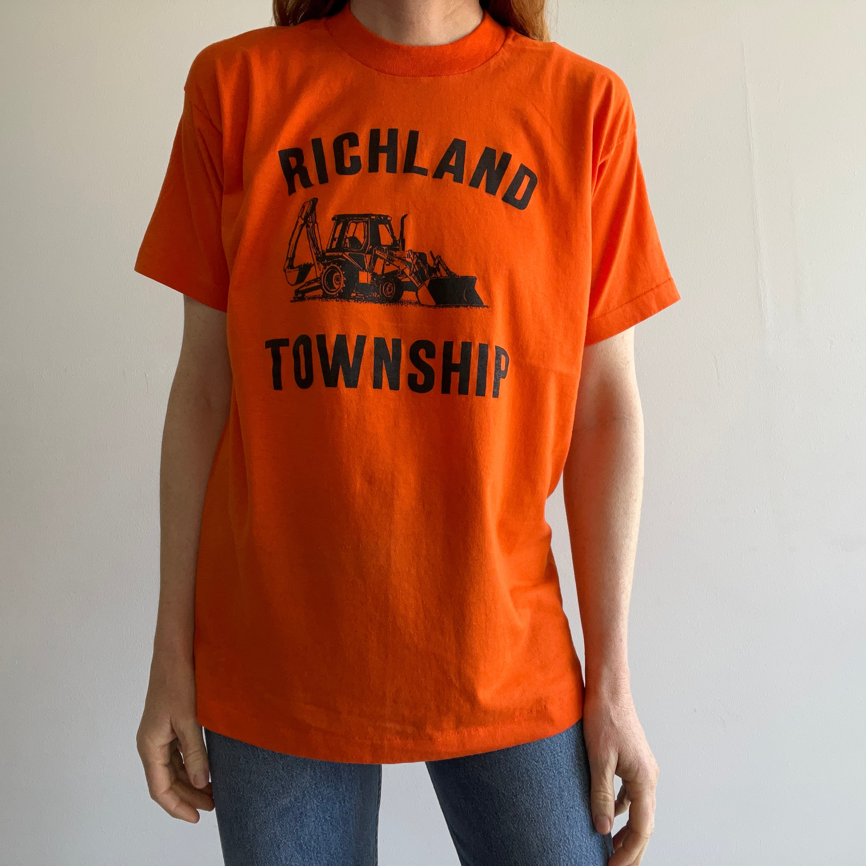 1980s Richland Township Front and Back T-Shirt by Screen Stars