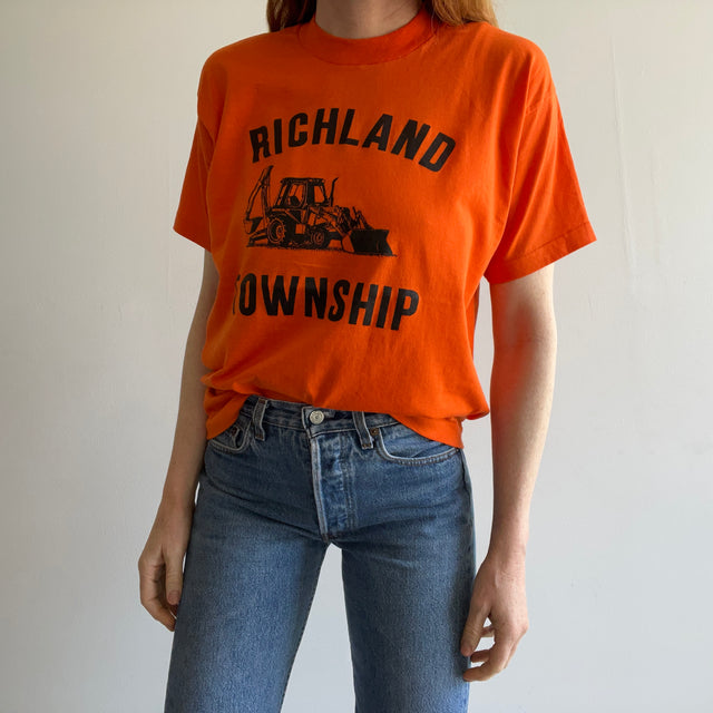1980s Richland Township Front and Back T-Shirt by Screen Stars