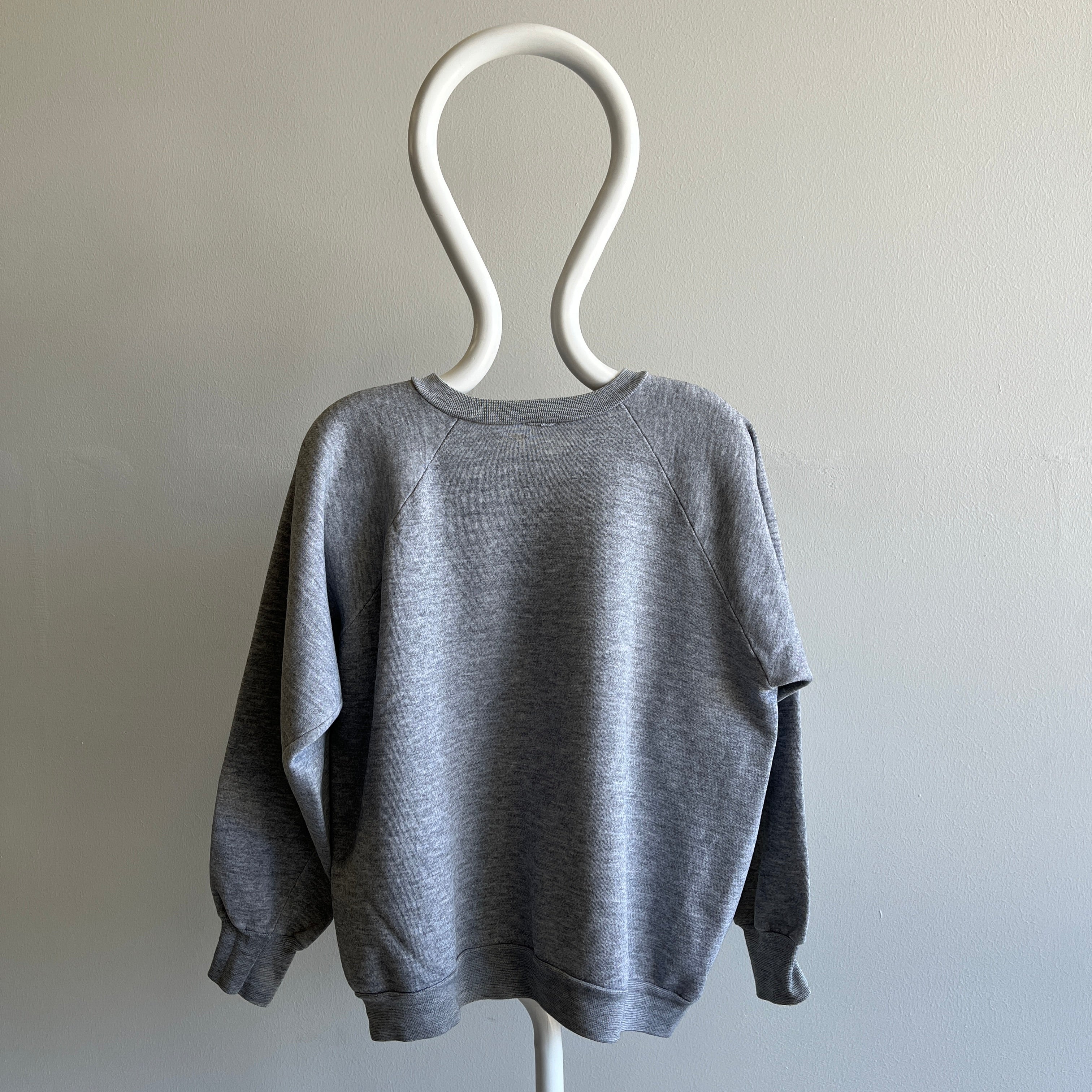 1980s Blank Gray Sweatshirt