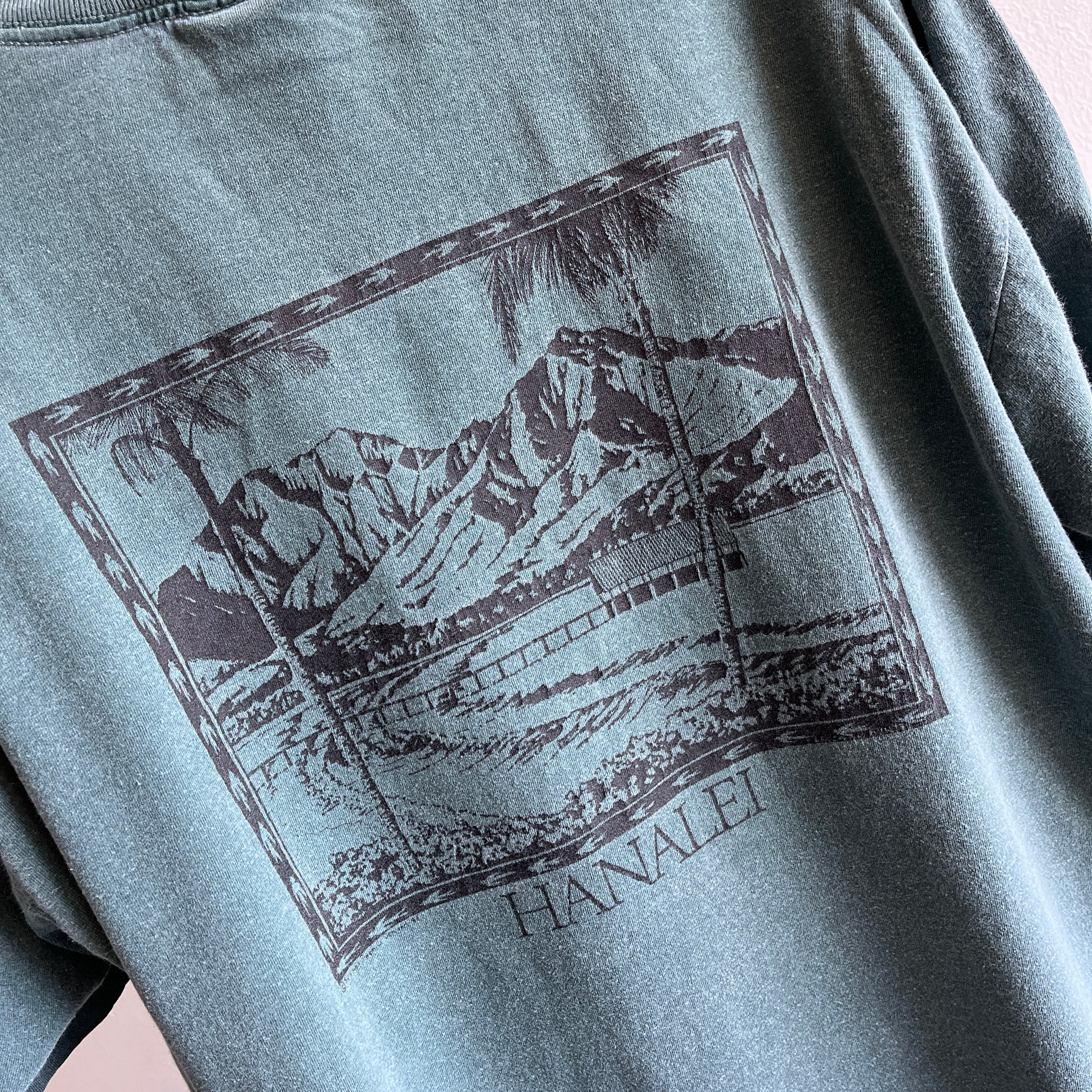 1990/00s Hanalei, Hawaii Front and Back Tourist T-Shirt