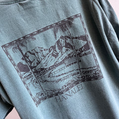 1990/00s Hanalei, Hawaii T-shirt touristique avant et arrière