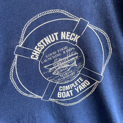 1970s Chestnut Neck Complete Boatyard Rolled Neck T-Shirt