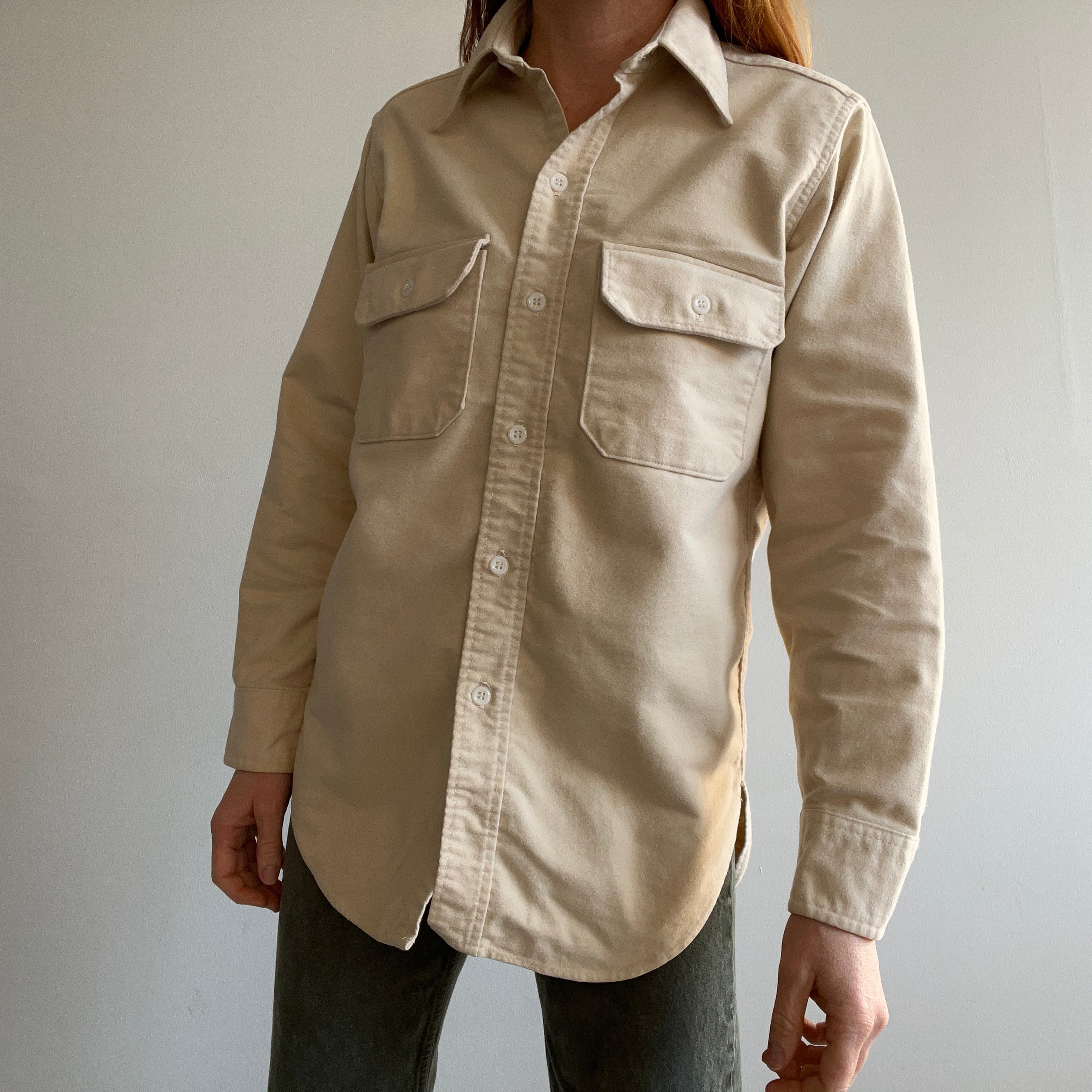 1970/80s USA MADE WOOLRICH Super Soft Cotton Flannel/Chamois