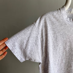 1980s Light Gray Single Stitch Cotton Pocket T-Shirt