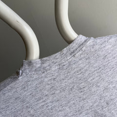 1980s Light Gray Single Stitch Cotton Pocket T-Shirt