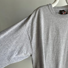 1990s Olympic Oversized Gray Long Sleeve T-Shirt
