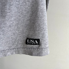 1990s Olympic Oversized Gray Long Sleeve T-Shirt