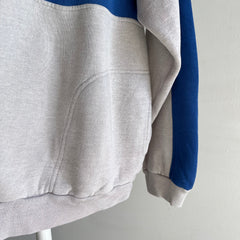 1980s Dunlop! Super Duper Soft and Slouchy Color Block Sweatshirt with Pockets!