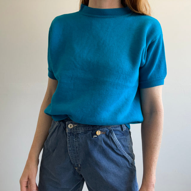 1960s Ultra Soft Turquoise Warm Up - Excellent Shape