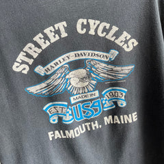 1982 !!!! Falmouth, Maine Harley T-Shirt !!!!