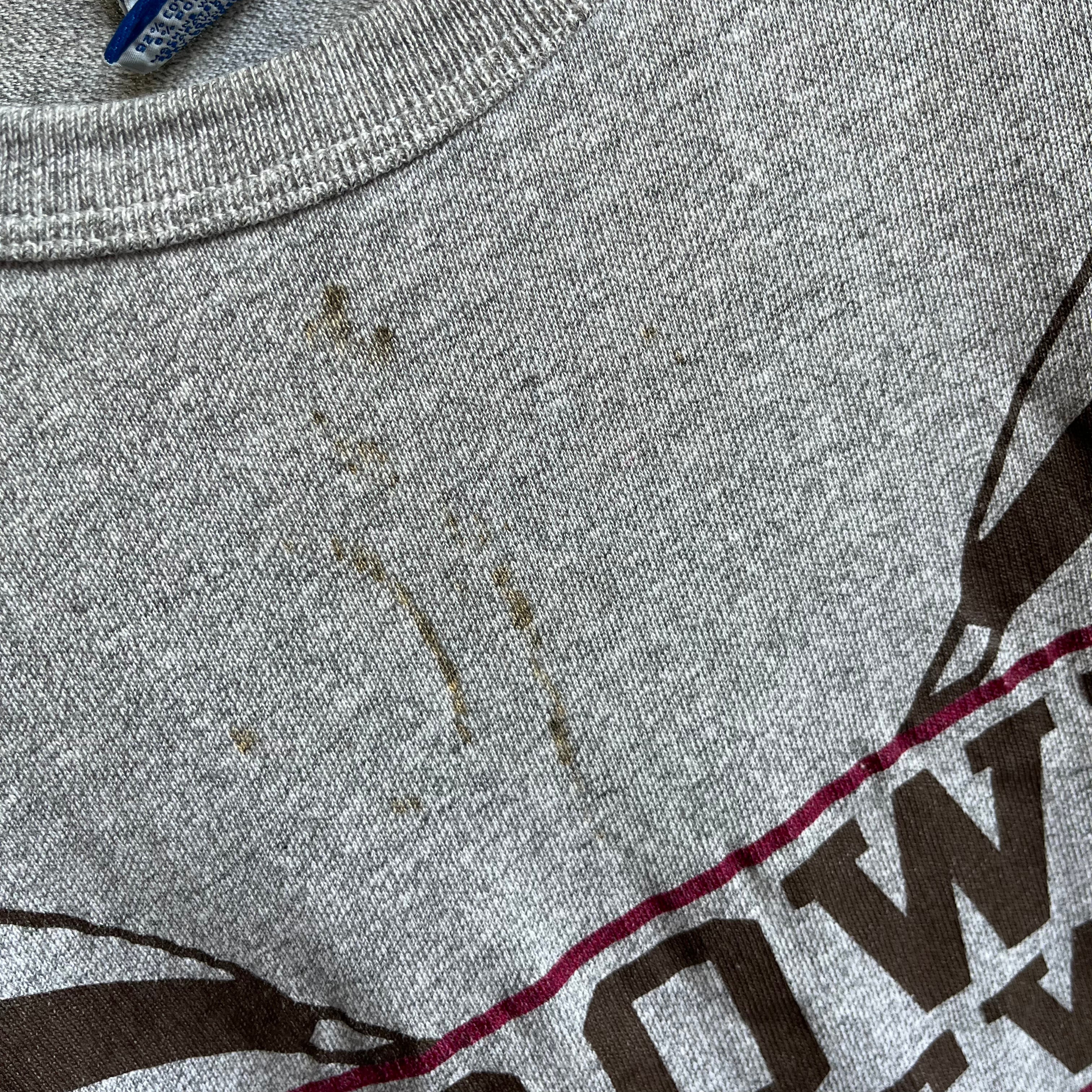 1993 Brown University Rowing Crew T-Shirt with Staining