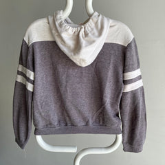 1970s Soft, Thin Slouchy Southern Illinois University Color Block Sweat à capuche