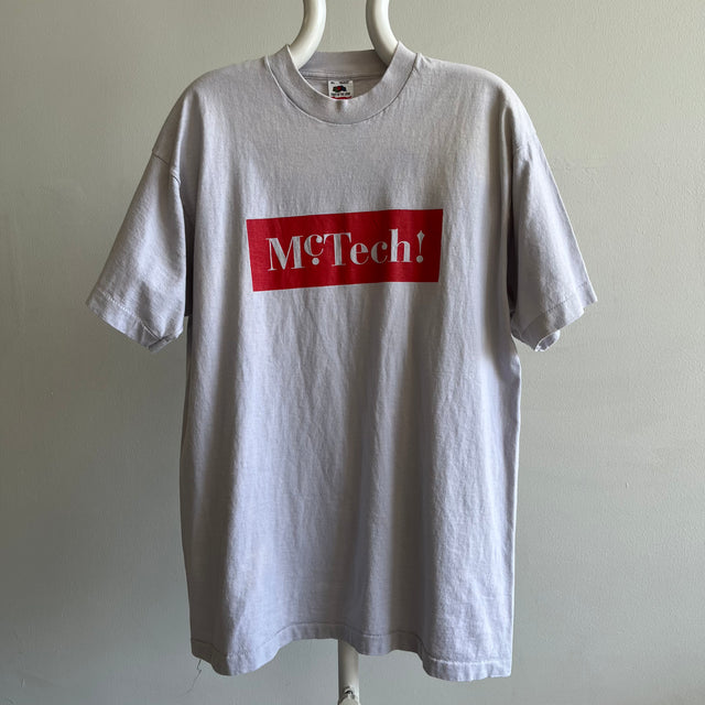 T-shirt avant et arrière Northwestern "McTech" McCormick School des années 1980