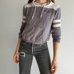 1970s Soft, Thin Slouchy Southern Illinois University Color Block Sweat à capuche