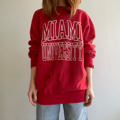 1980/90s Champion Reverse Weave UTTERLY THRASHED Miami University Sweatshirt