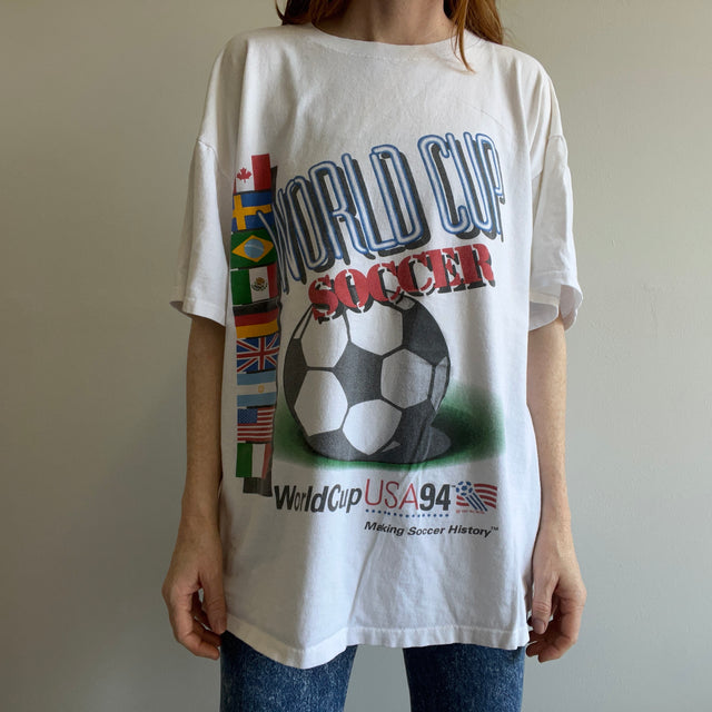 T-shirt coupe du monde de football 1991/4 surdimensionné