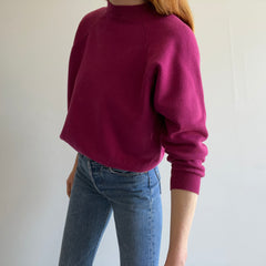 1990s Hanes Her Way Magenta Raglan