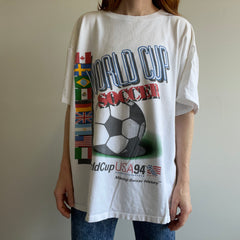 T-shirt coupe du monde de football 1991/4 surdimensionné