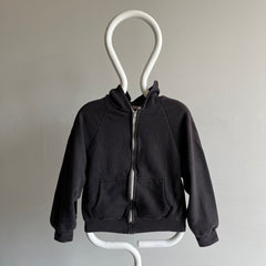 1970s Black Insulated Zip Up Hoodie by Big Yank
