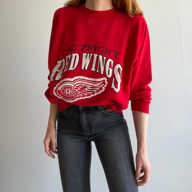 1983 Thrashed and Beat Up Detroit Red Wings Sweatshirt