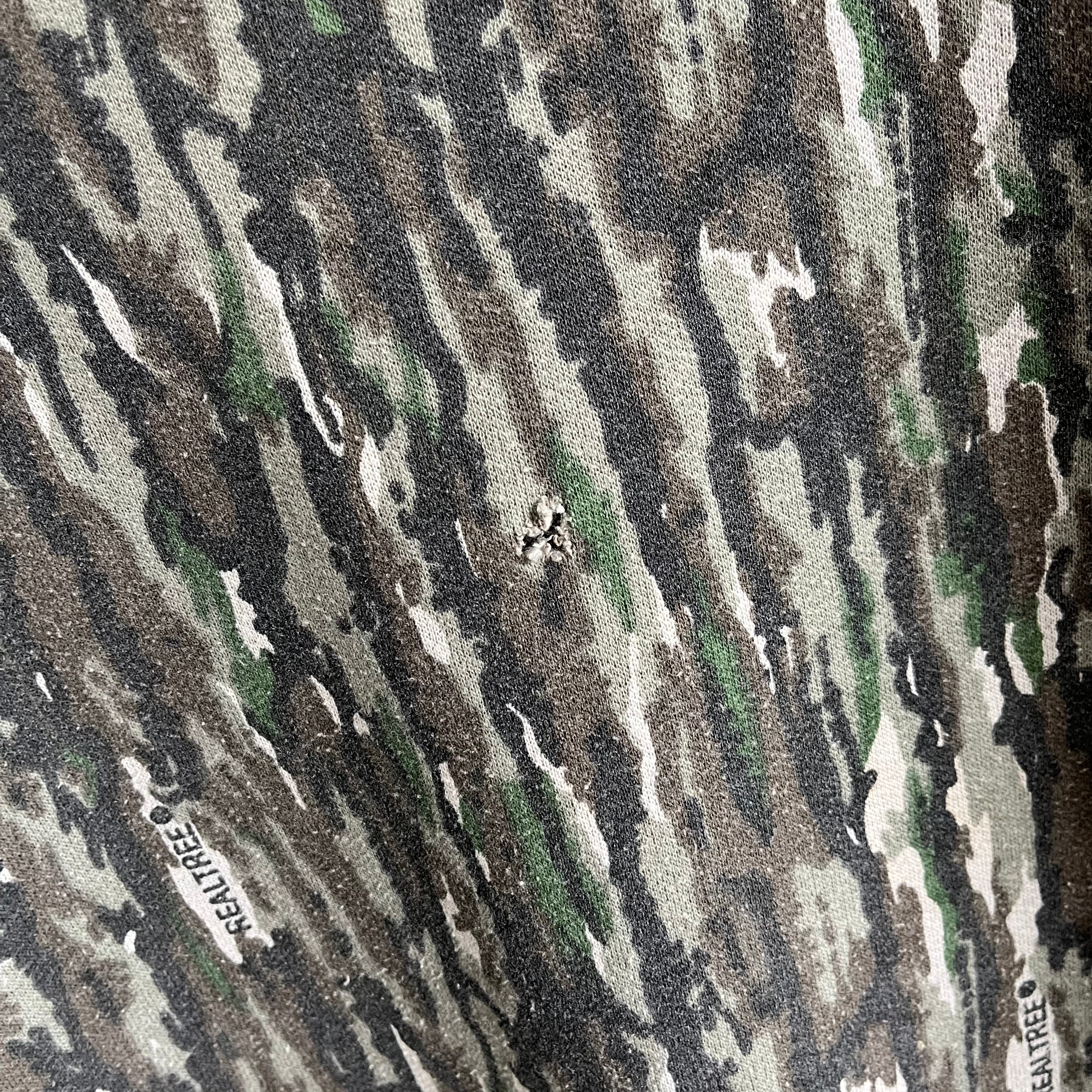 1980s Oversized Real Trees Hunting Camo Sweatshirt