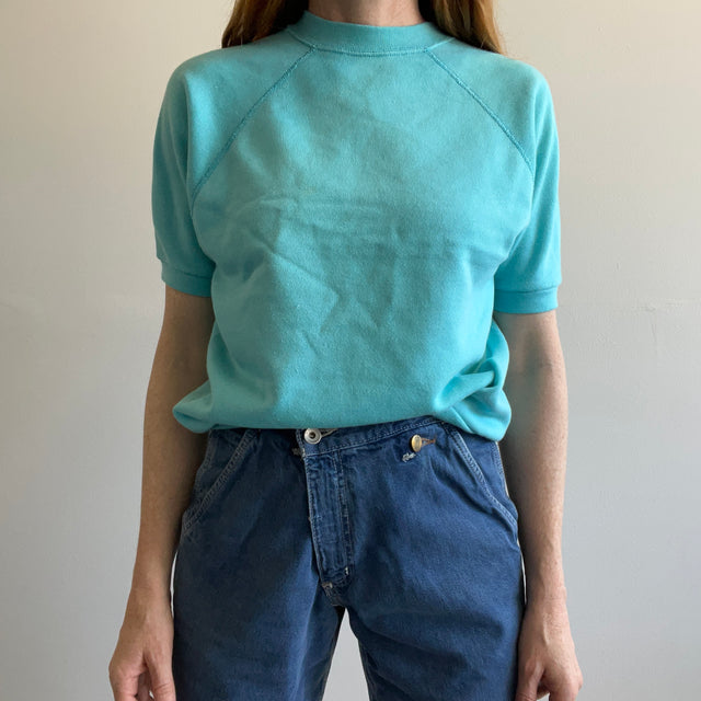 1980s Light Turquoise Super Soft Warm Up by Ultra Fleece