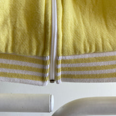 1980s Super Soft Pale Yellow Mac Gregor Zip Up Sweatshirt