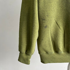 1980s Lime Green Raglan Sweatshirt by Jerzees
