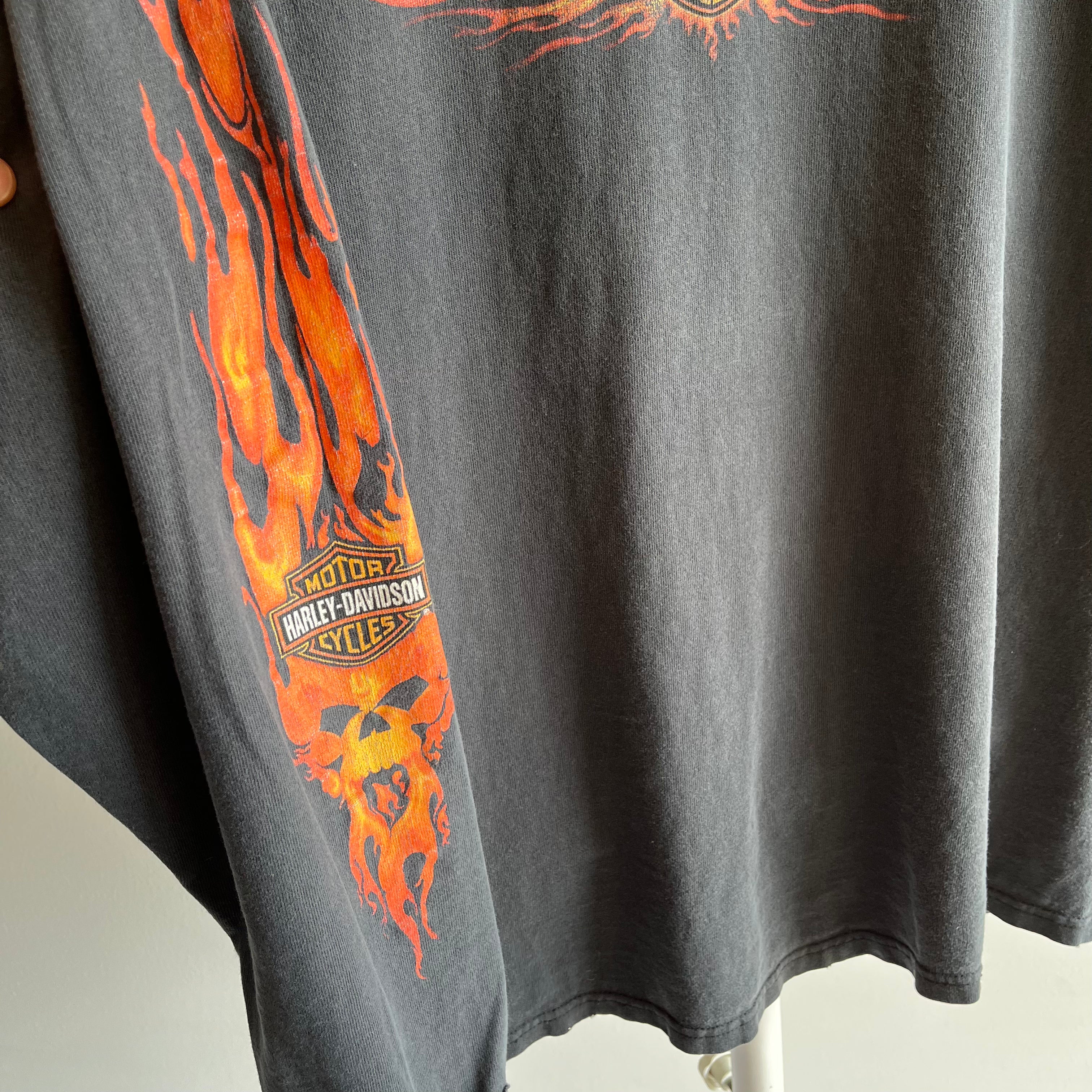 2000 Thrashed Harley Hollywood Long Sleeve T-Shirt !!!