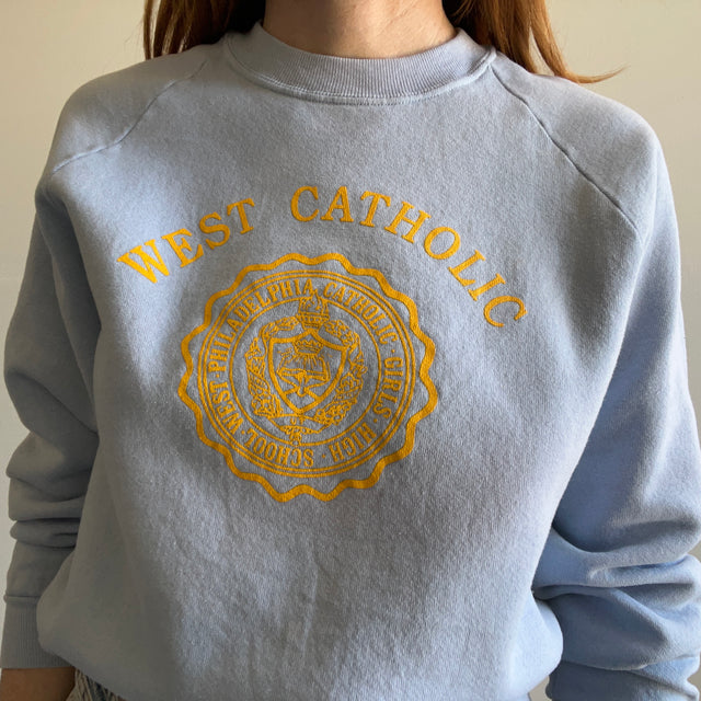 1980s West Catholic Girls High School Sweatshirt