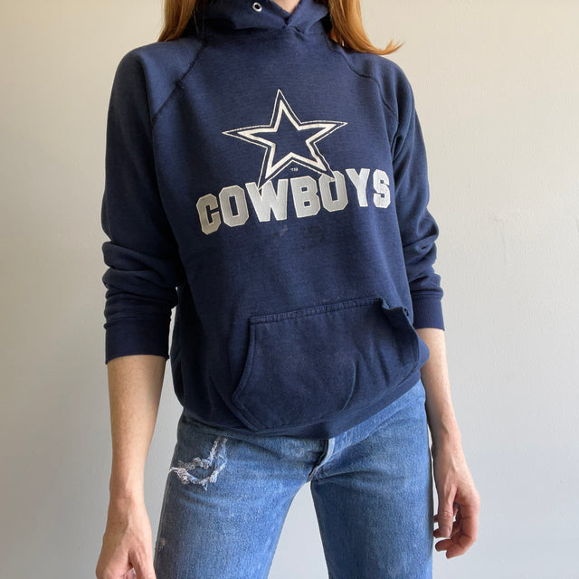 1980s Beat Up Dallas Cowboys Pull Over Hoodie