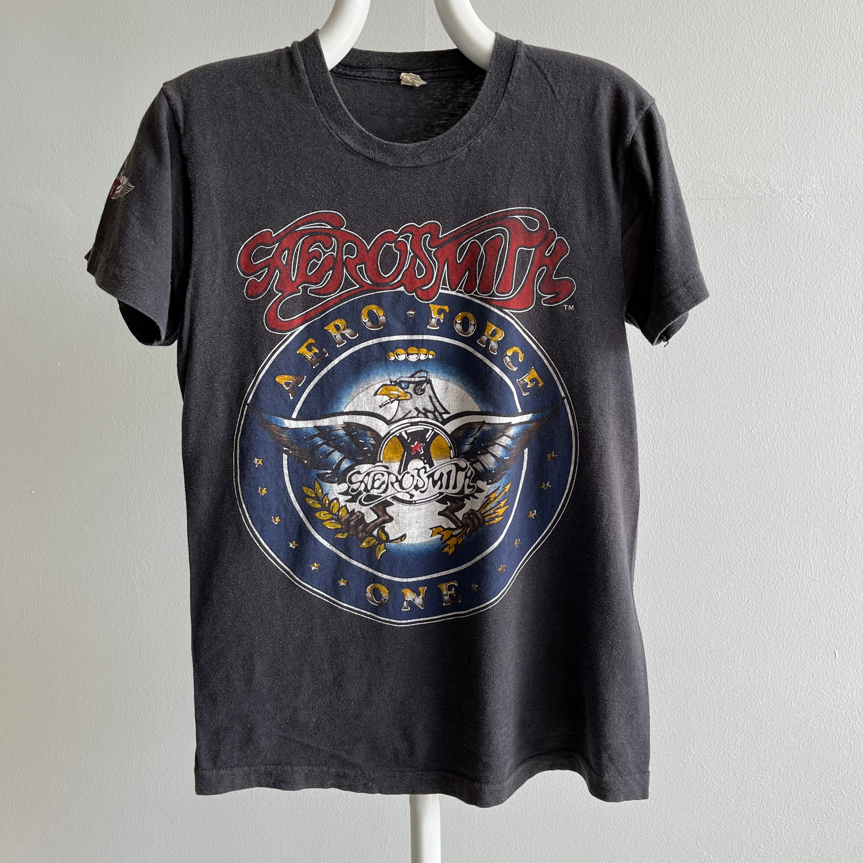 1986 Aerosmith - Aero Force One - Front and Back T-Shirt by Screen Stars !!!!!