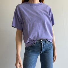 1990s Lilac Cotton T-Shirt by Discus