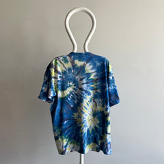 1980/90s Blue Tie Dye Cotton T-Shirt