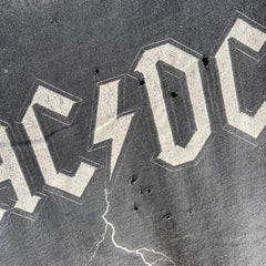 T-shirt en coton ACDC délavé et battu 2004