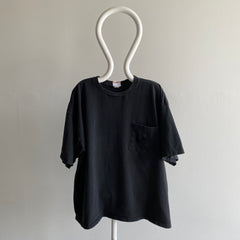 T-shirt de poche noir OSFMany LA GEAR des années 1990 - Qui se souvient ?!