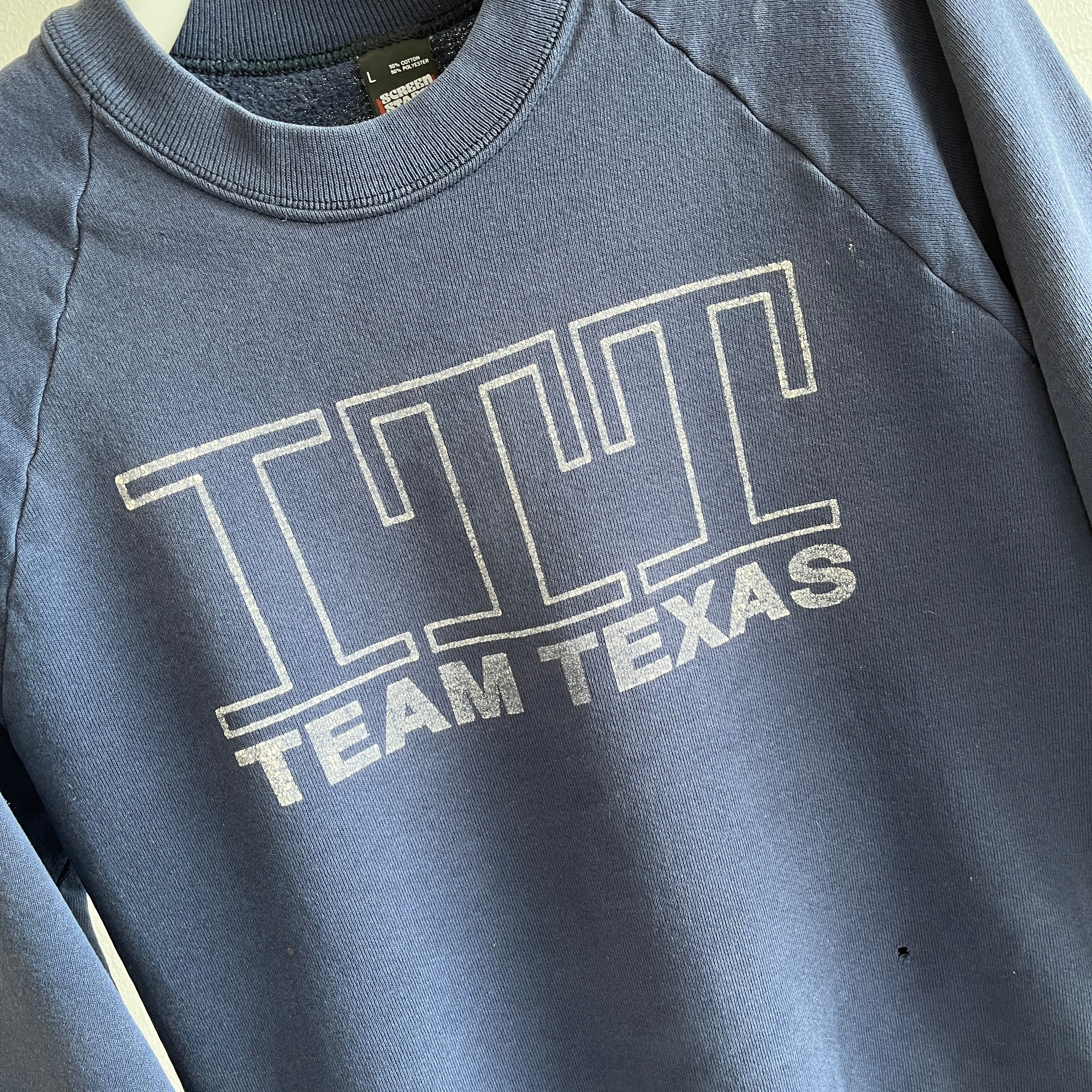 1980s ITT Team Texas Sweatshirt  by Screen Stars