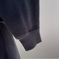 1980s Blank Black Raglan Sweatshirt by Tultex